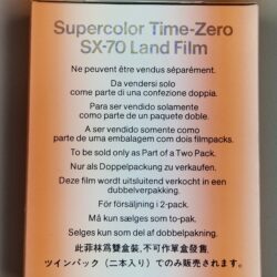 Polaroid Supercolor Time Zero SX-70 Film von 1982 Originalverpackt