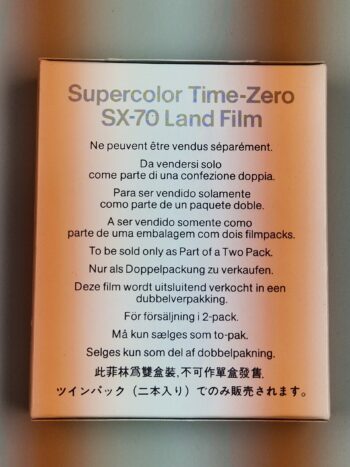 Polaroid Supercolor Time Zero SX-70 Film von 1982 Originalverpackt