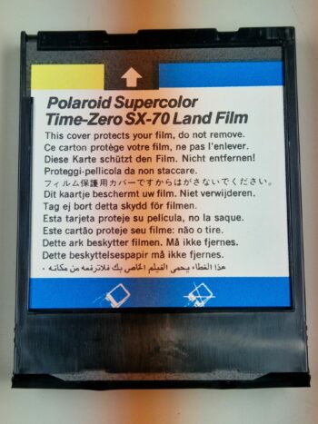 Polaroid Supercolor Time Zero SX-70 Film von 1982 Originalverpackt – Bild 4